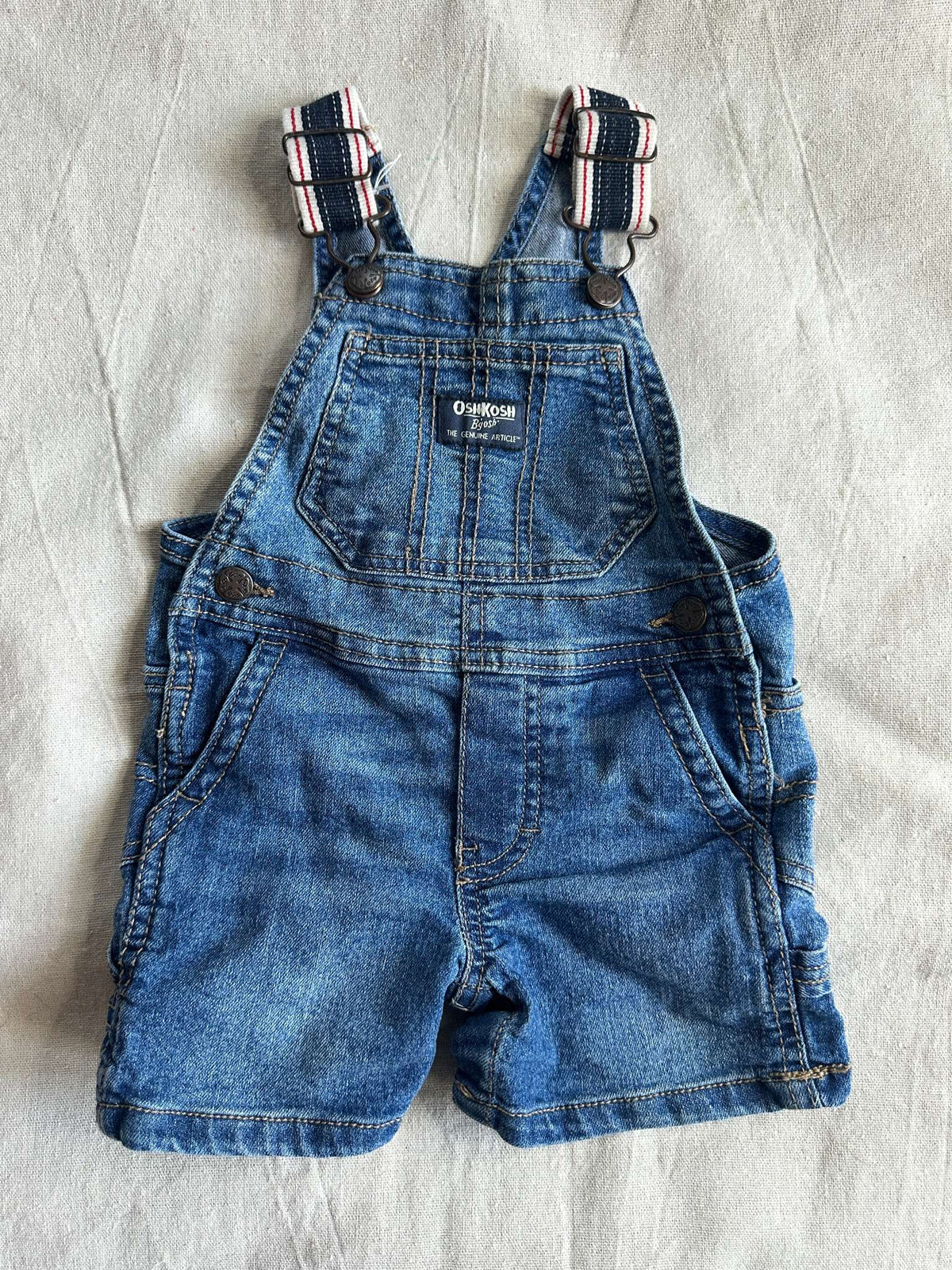 OshKosh B'gosh Denim Shortalls, Kids 12 Month (9-12M)