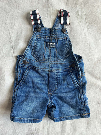 OshKosh B'gosh Denim Shortalls, Kids 12 Month (9-12M)