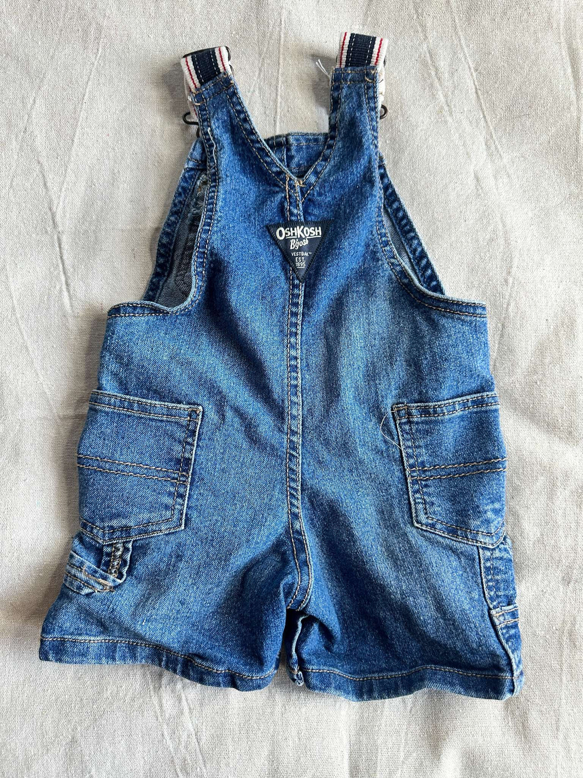 OshKosh B'gosh Denim Shortalls, Kids 12 Month (9-12M)