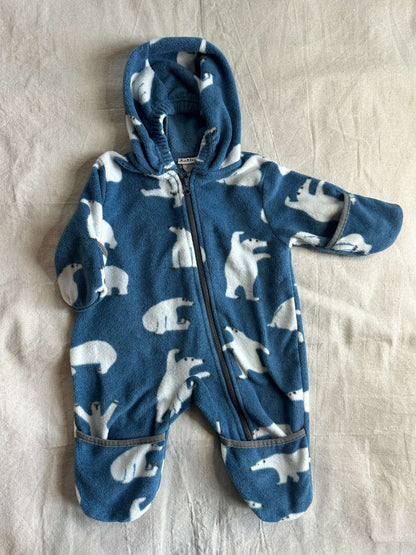 6-12M Hatley Polar Bear Fleece Bunting, Kids 12 Month (9-12M)