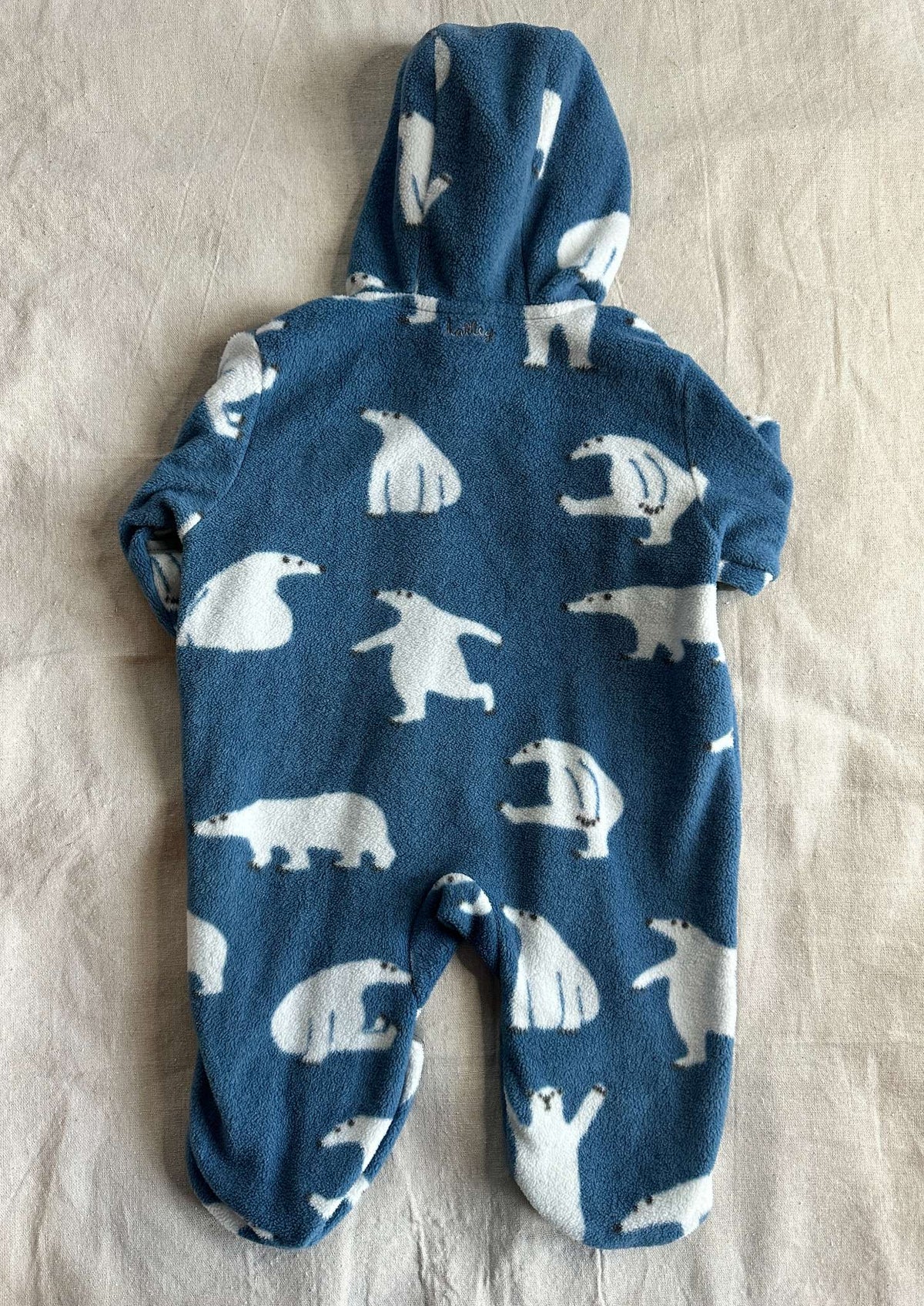 6-12M Hatley Polar Bear Fleece Bunting, Kids 12 Month (9-12M)