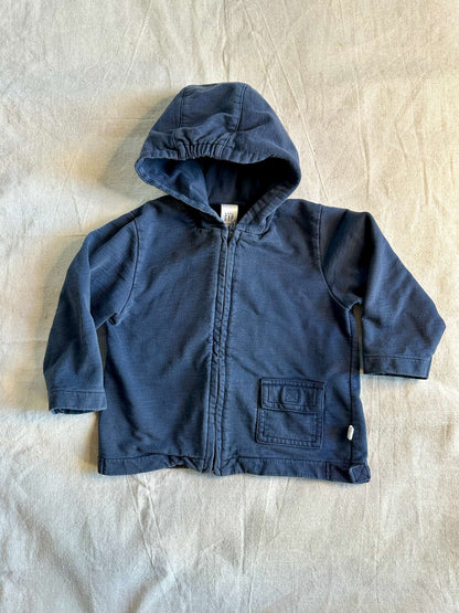 Navy Blue baby GAP Zip-Up Hoodie, Kids 24 Month (18-24M)