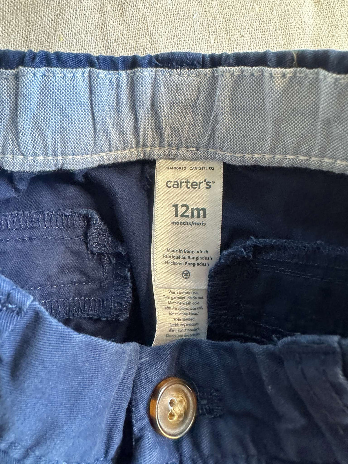 Navy Chino Pants, Kids 12 Month (9-12M)