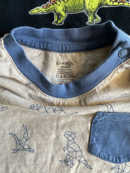 Dino T-Shirt bundle, various brands, Kids 24 Month (18-24M)