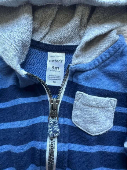 3M Carter's Zip-Up Hoodies x2, Kids 3 Month (0-3M)