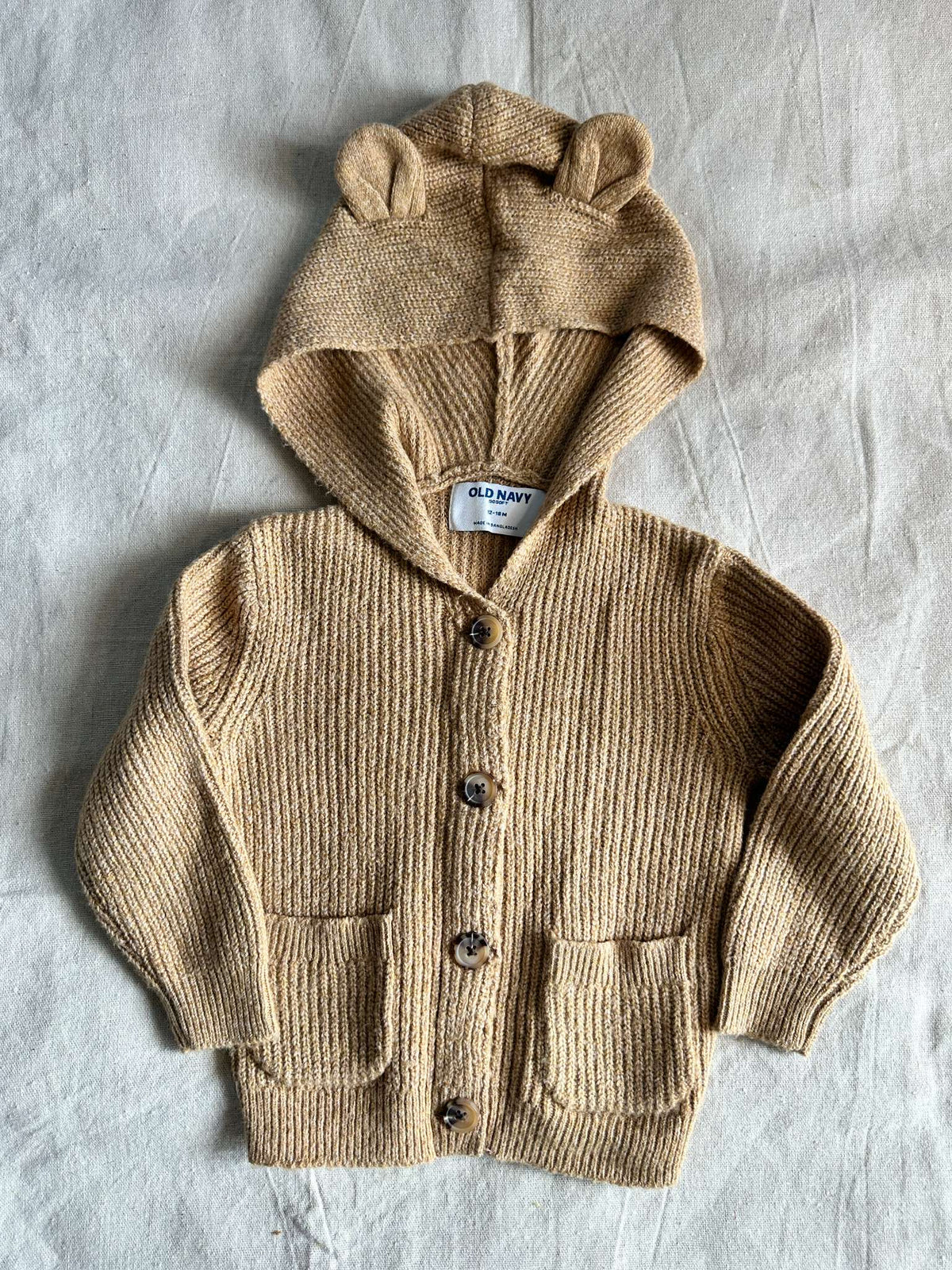NWOT Old Navy SoSoft Hooded Cardigan, Kids 18 Month (12-18M)