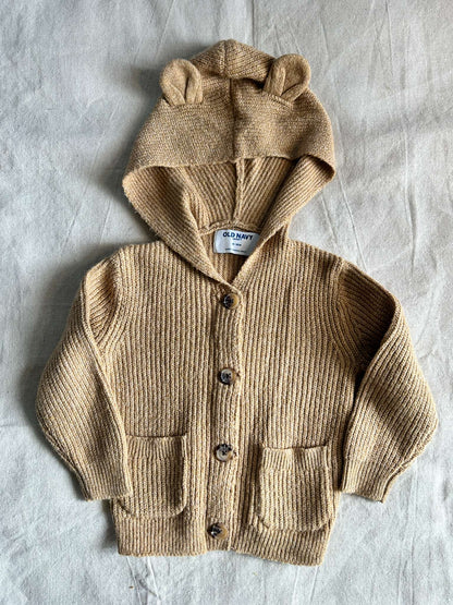 NWOT Old Navy SoSoft Hooded Cardigan, Kids 18 Month (12-18M)