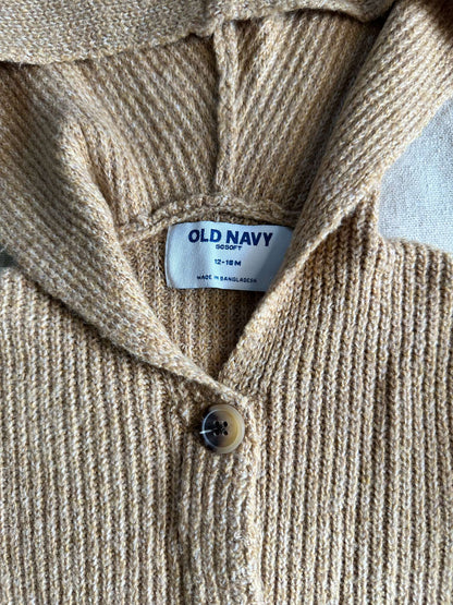 NWOT Old Navy SoSoft Hooded Cardigan, Kids 18 Month (12-18M)