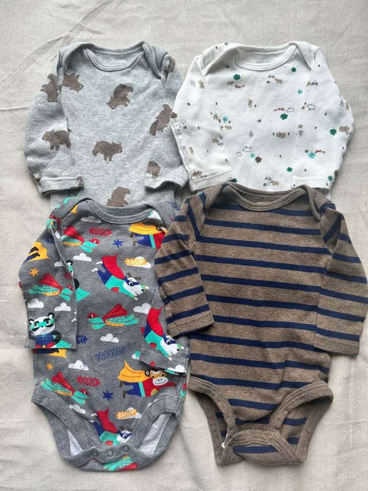 3M Simple Joys by Carter's Long Sleeve Bodysuits, Kids 3 Month (0-3M)