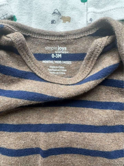 3M Simple Joys by Carter's Long Sleeve Bodysuits, Kids 3 Month (0-3M)