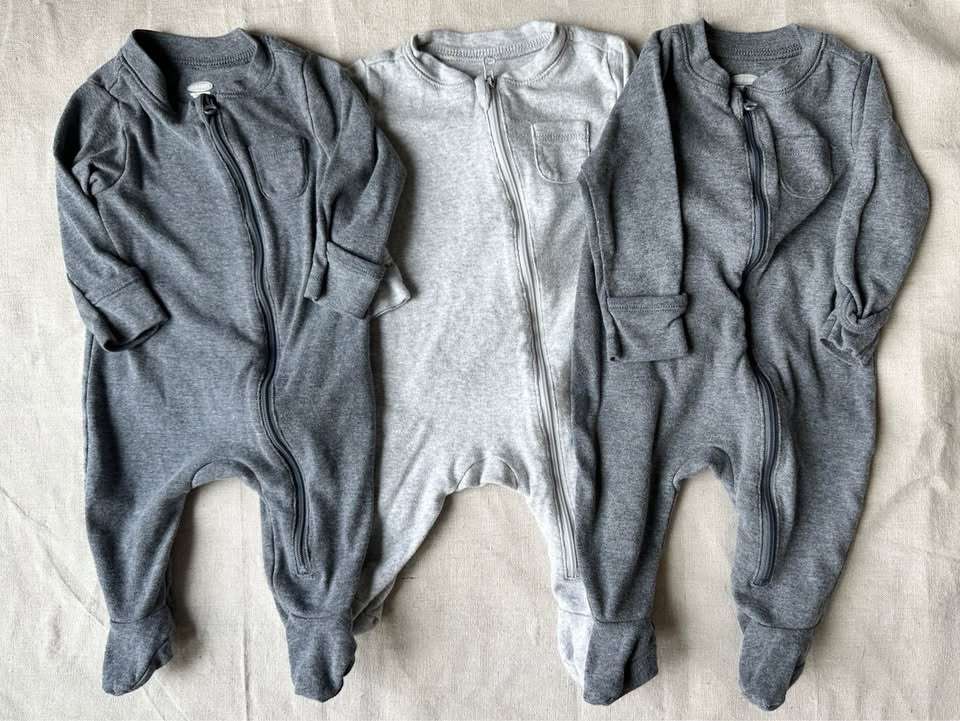 3M Old Navy Set of 3 Footed Sleepers, Kids 3 Month (0-3M)