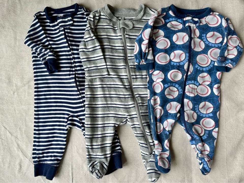 3M Carter's, Old Navy, and The Children's Place Baby Sleepers, Kids 3 Month (0-3M)