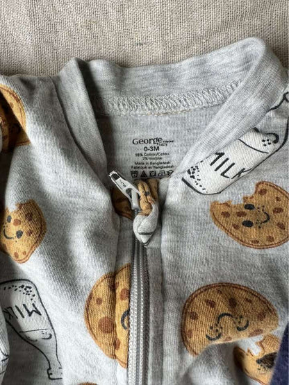 3M Carter's, George, and Tuffy Baby Sleepers x3, Kids 3 Month (0-3M)