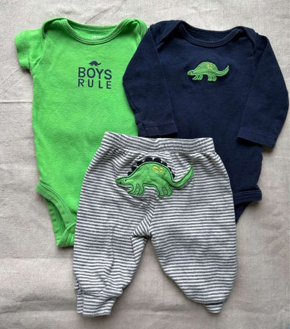 3M Carter's Dinosaur Baby Boy Outfit Set, Kids 3 Month (0-3M)