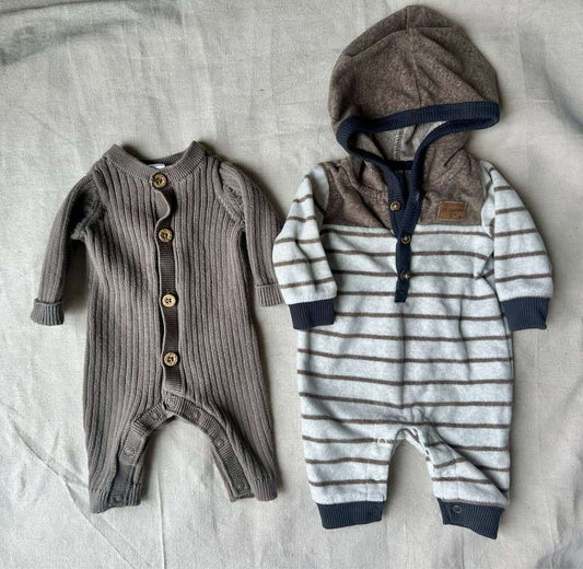 NB Carter's Newborn Romper Set of 2, Kids Newborn