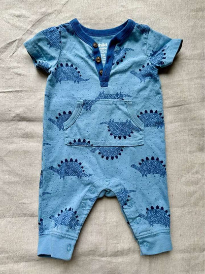 3M Child of Mine by Carter's Dinosaur Romper, Kids 3 Month (0-3M)