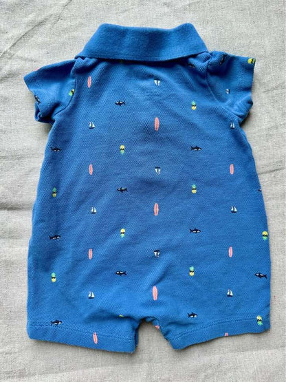 Newborn Carter's Polo Romper, Kids 3 Month (0-3M)