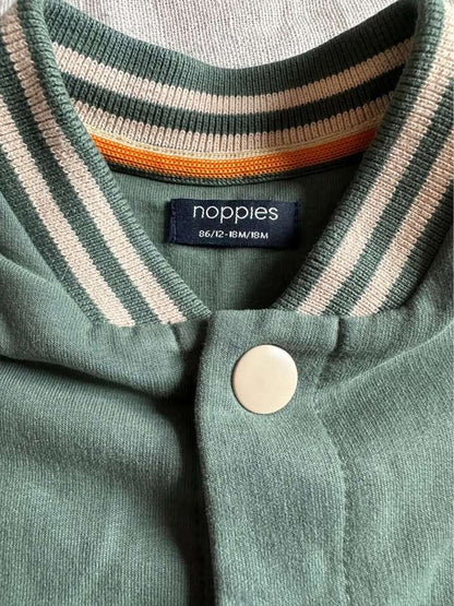12-18m Noppies green baby varsity jacket MSRP $62, Kids 18 Month (12-18M)