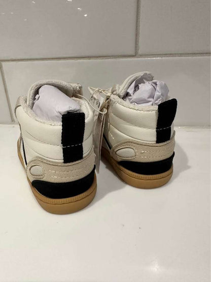 Size 6 (EU 22) BNWT Zara Baby High-Top Sneakers Cream Beige, Shoes 6.5 (Walkers:12-24 mth)