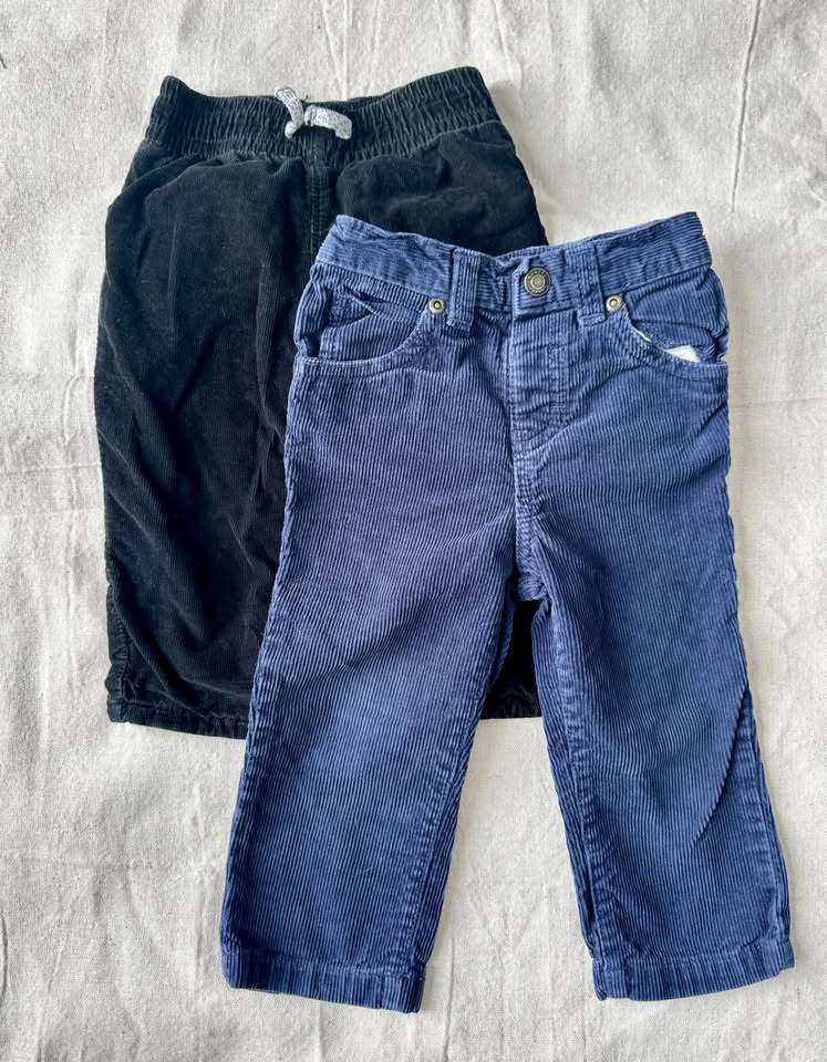 12-18M 2x Corduroy pants, Kids 18 Month (12-18M)
