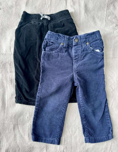 12-18M 2x Corduroy pants, Kids 18 Month (12-18M)