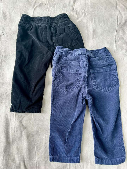 12-18M 2x Corduroy pants, Kids 18 Month (12-18M)
