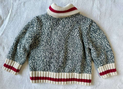 12-18M Baby Roots Shawl Collar Button Up Cardigan Cabin Sweater, Kids 18 Month (12-18M)