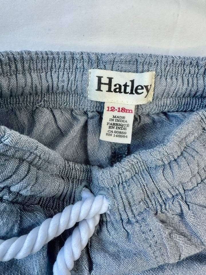 12-18M Hatley Chambray Shorts, Kids 18 Month (12-18M)