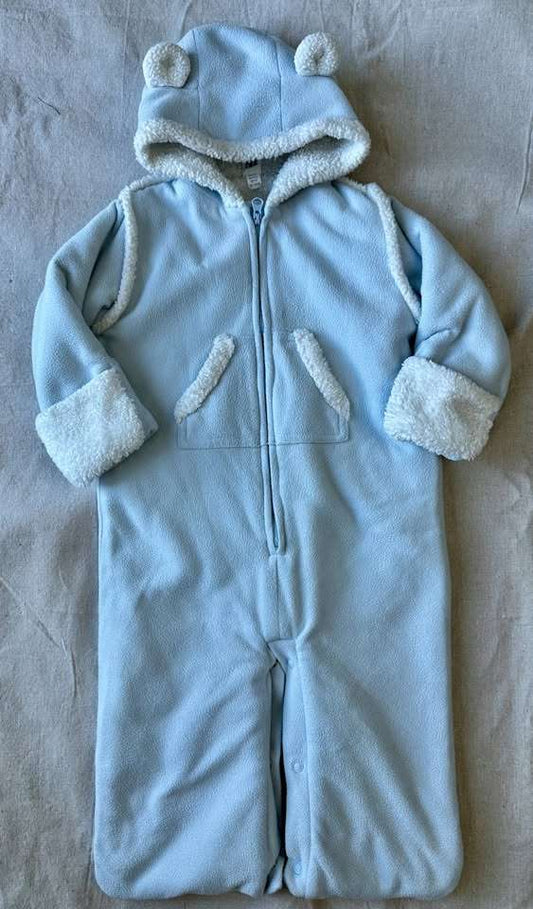 6-12M GAP cozy fleece bunting suit, Kids 12 Month (9-12M)