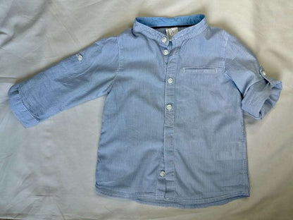 9-12M H&M light cotton striped shirt, Kids 12 Month (9-12M)