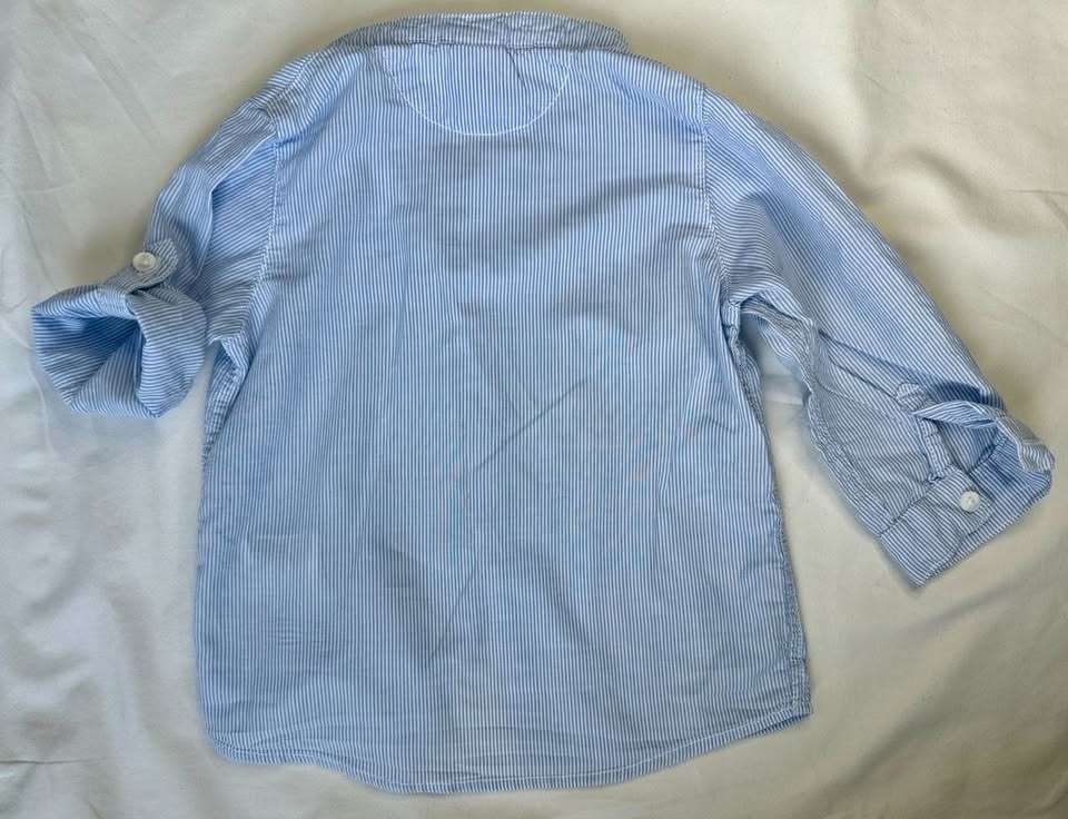 9-12M H&M light cotton striped shirt, Kids 12 Month (9-12M)