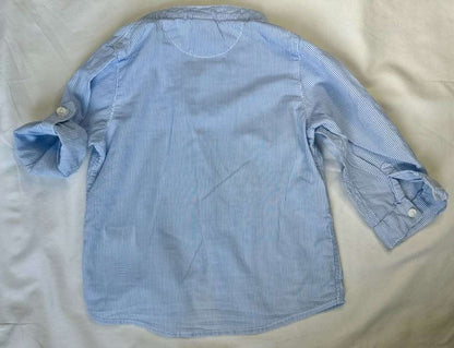9-12M H&M light cotton striped shirt, Kids 12 Month (9-12M)