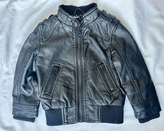 Joe Fresh black pleather jacket, Kids 24 Month (18-24M)