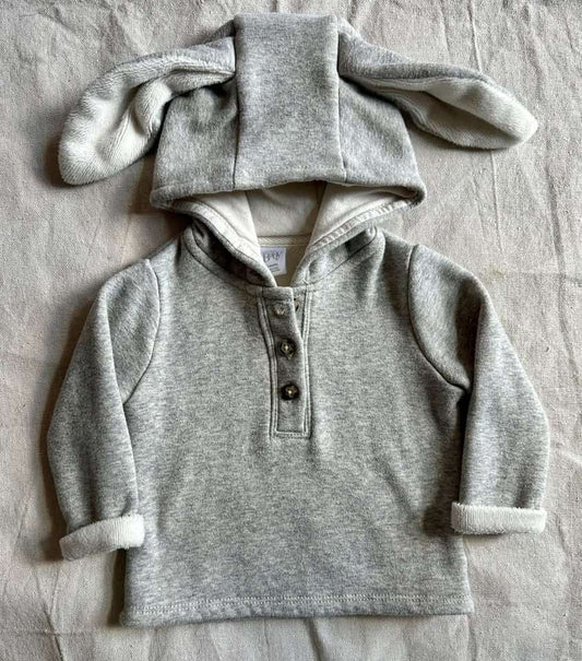 6M Nordstrom Baby grey bunny ears hoodie, Kids 6 Month (3-6M)