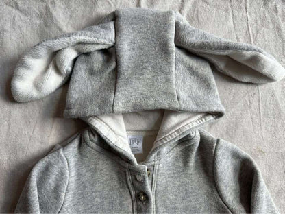 6M Nordstrom Baby grey bunny ears hoodie, Kids 6 Month (3-6M)