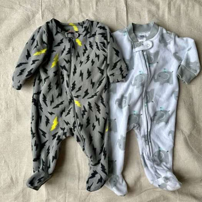 0-3M Joe Fresh & HB Baby Fleece Sleepers, Kids 3 Month (0-3M)