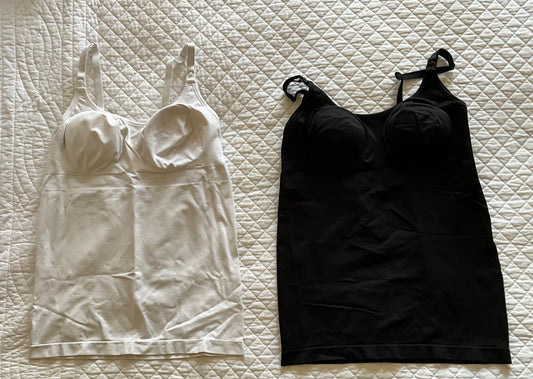 Bravado Maternity Nursing Tanks (1 Black; 1White) Size Large, Maternity L (12-14)