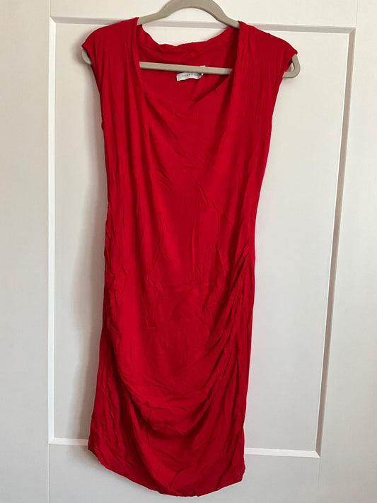 Jules & Jim Red Maternity Dress. Size M., Maternity M (8-10)