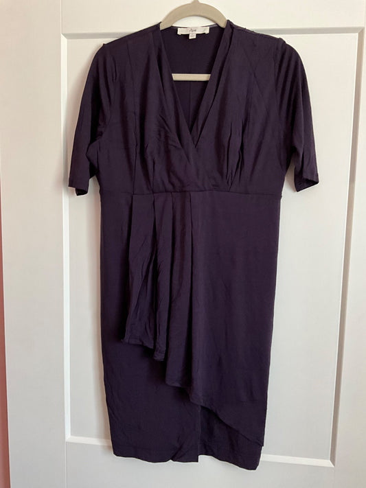 Ripe Purple Maternity & Nursing Dress. Size Large., Maternity L (12-14)