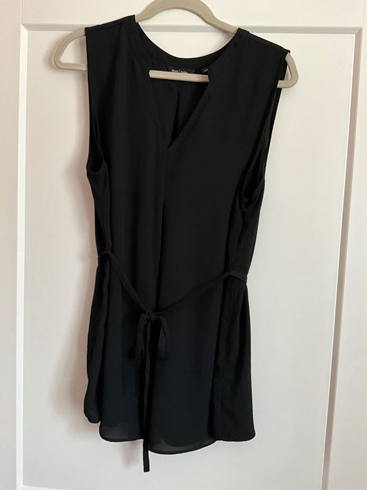 Stork & Babe Black Sleeveless Maternity Blouse. Size XL., Maternity XL (16-18)