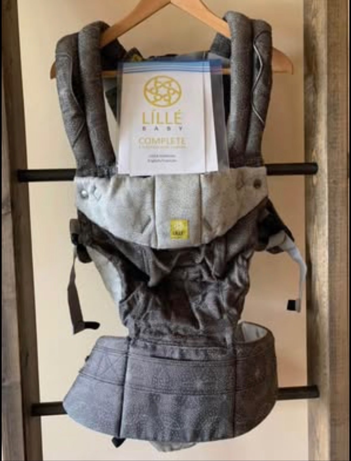 Lillebaby 6-in-1 Baby Carrier - Woven (Charcoal Sand-dollar)