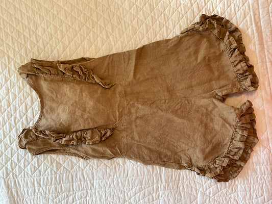 Donsje Amsterdam Linen Romper, Kids 6/6X (extra small)