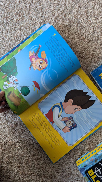 4 books - 3 Paw patrol books + 1 Disney book
