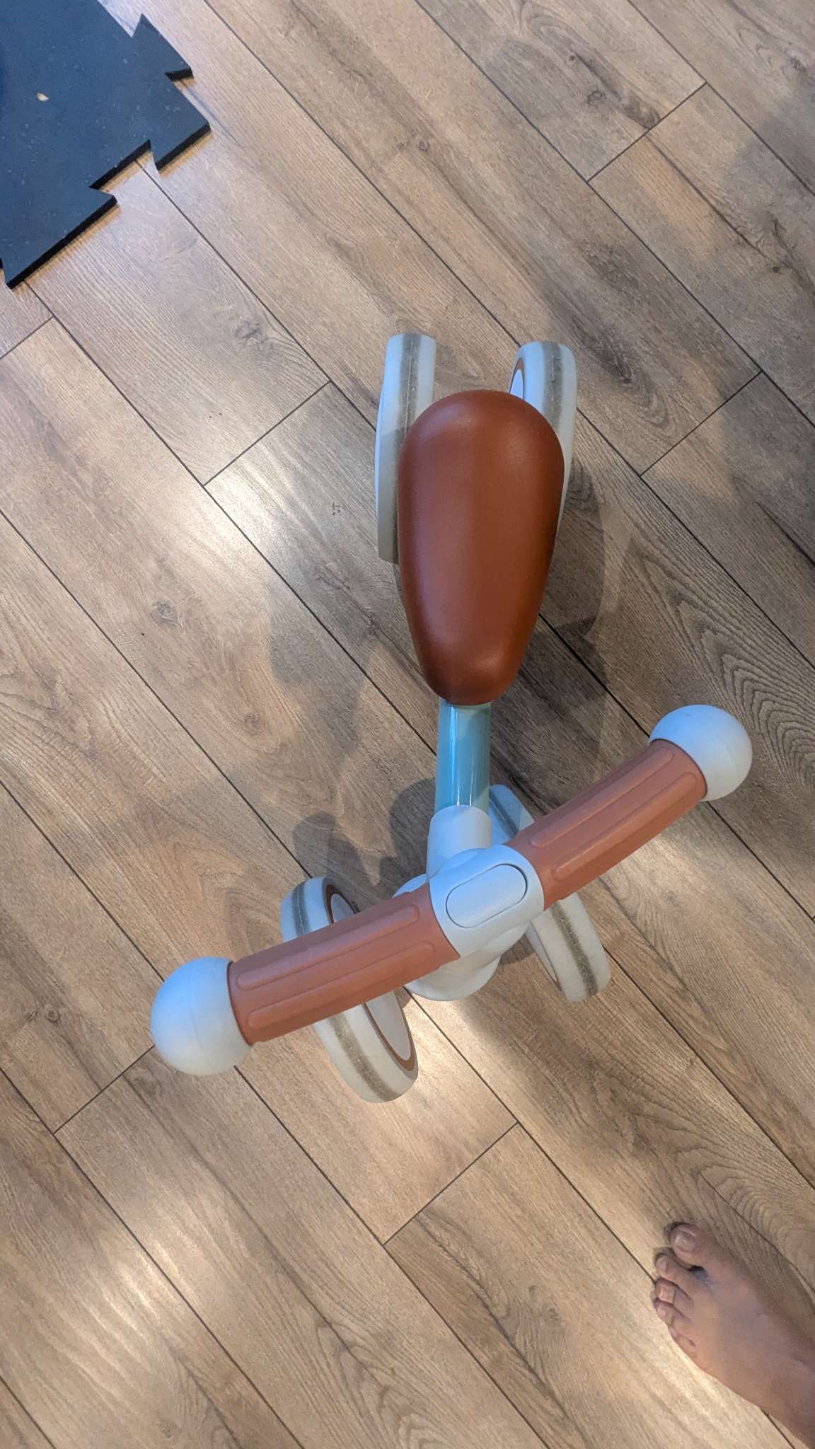 2 Toddler bikes - one with adjustable back wheels