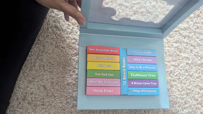 Disney Junior 12 mini books in carry on case