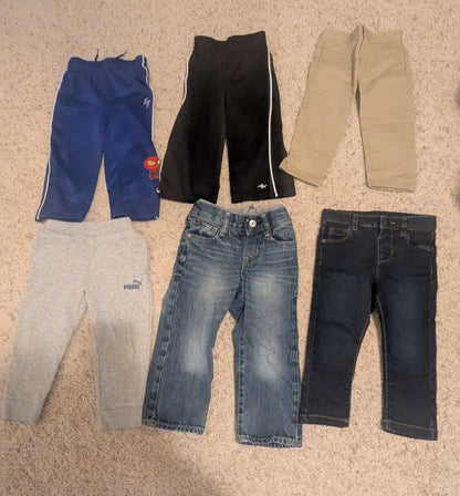 6 lowers / denims and pants - 2 -3 T boys , Kids 3T