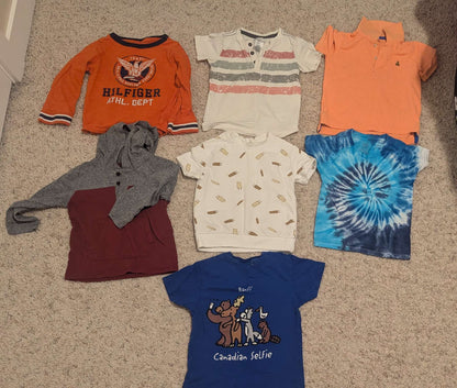 7 T-shirts full and half sleeves - Boys 2-3T , Kids 2T