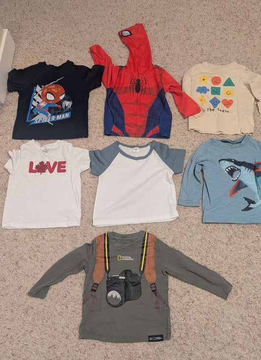 7 T-shirts boys 2-3T, Kids 2T
