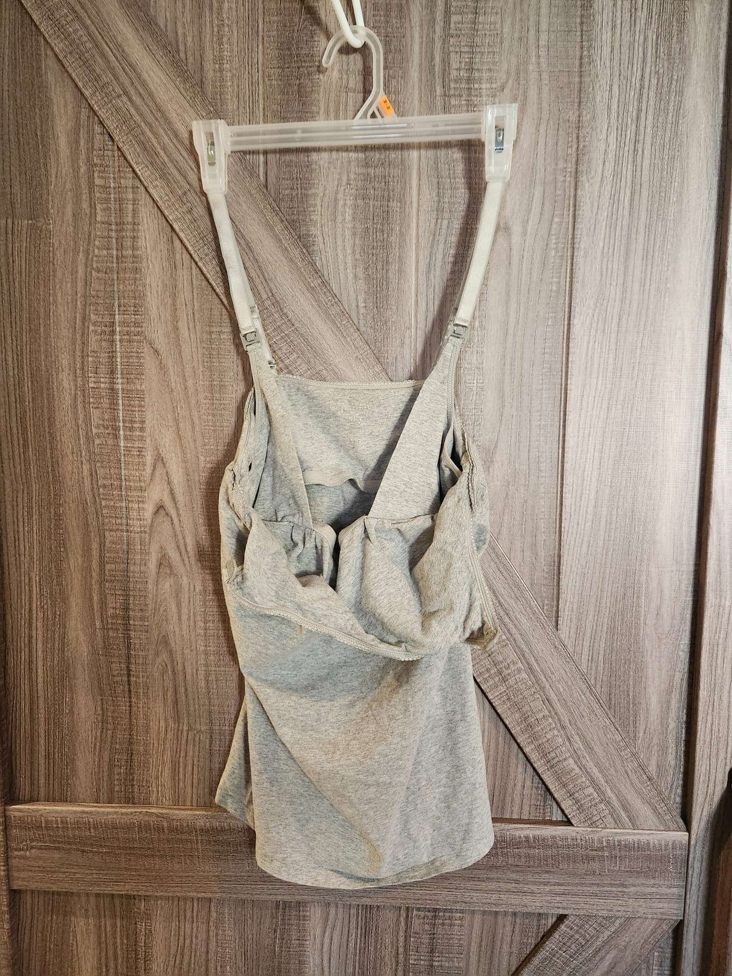 Grey nursing tank.