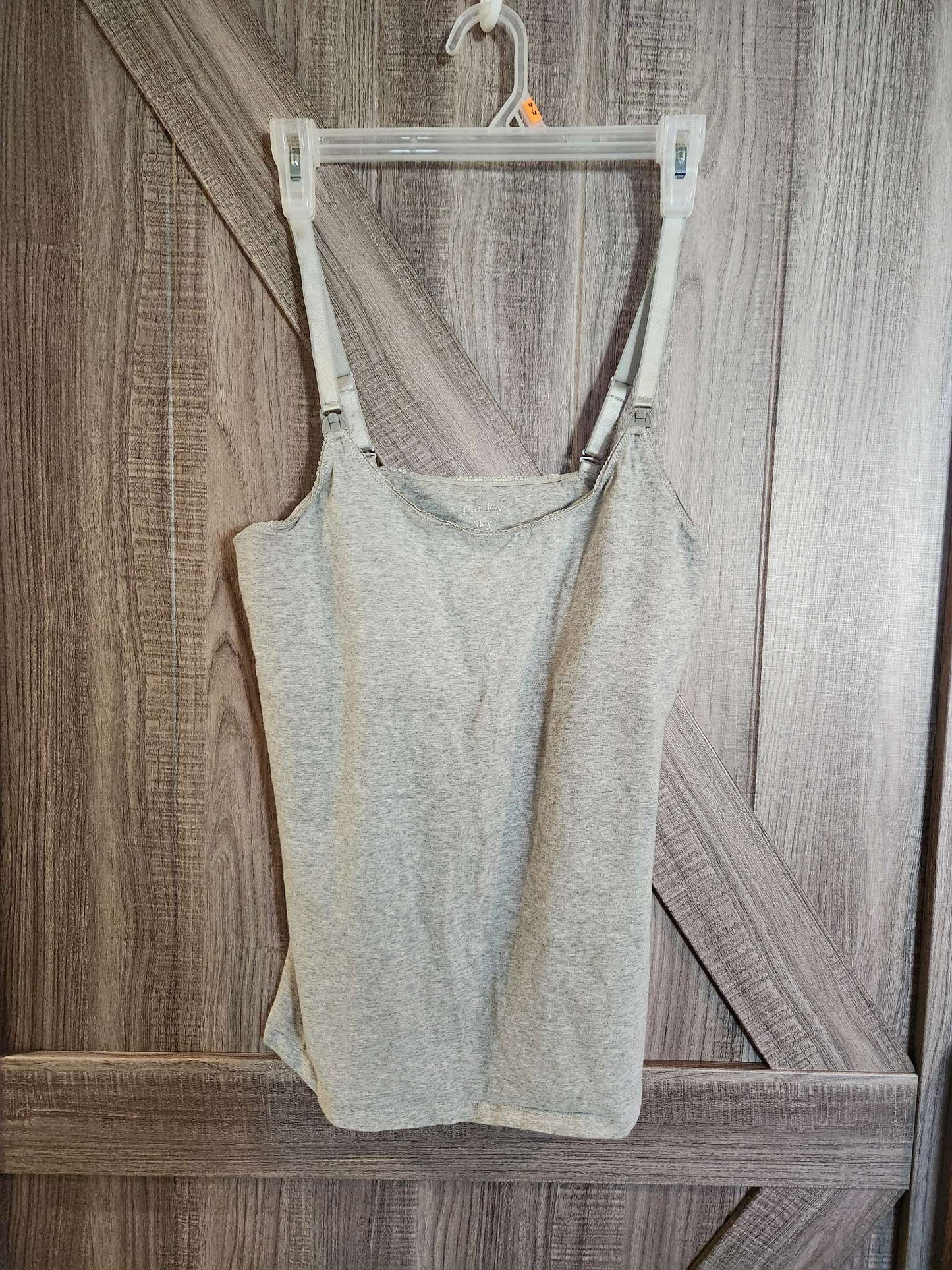 Grey nursing tank.